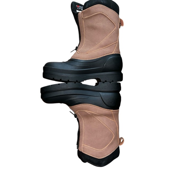 Falls Creek Mens Winter Boots 9 Thinsulate 200g Water Resistant Zip Front NWT - Picture 2 of 8